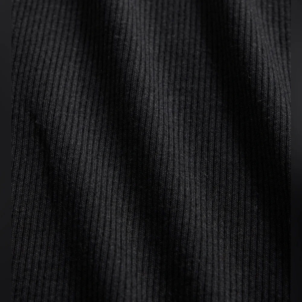 🆕 RESERVED EB GAP Women's Mini Rib PJ Cardigan True Black Medium 8-10 - Picture 4 of 13